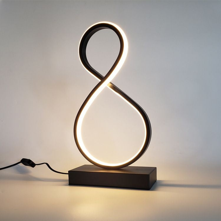 Figure-8 LED Bedside Lamp – 18W with Remote Control