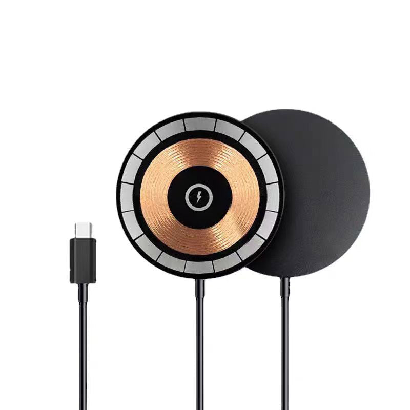 15W Magnetic Wireless Charger – Compatible with iPhone 12–17 Pro Max (Qi2)