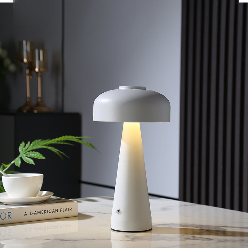 Mushroom Bedside Lamp – Rechargeable LED Night Light with Built-in Battery