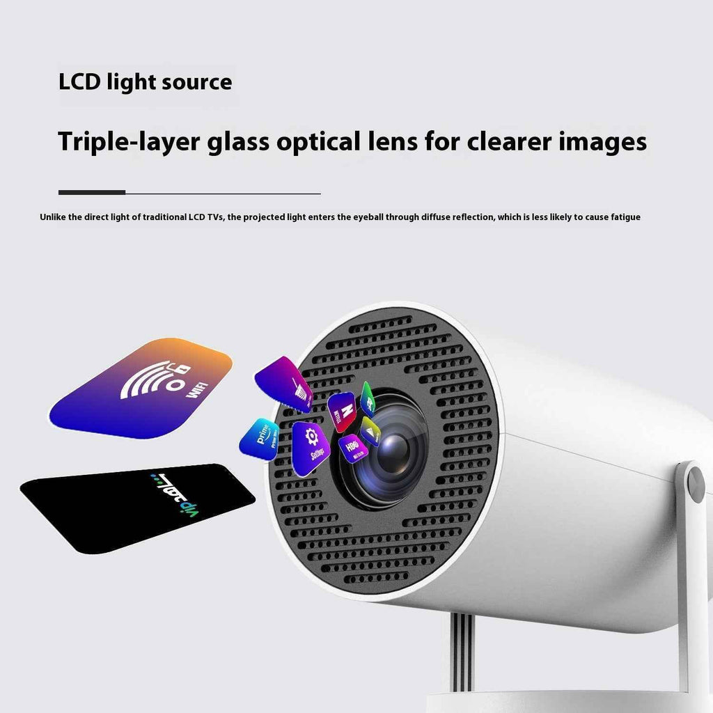 Portable Projector - Auto Focus 180°