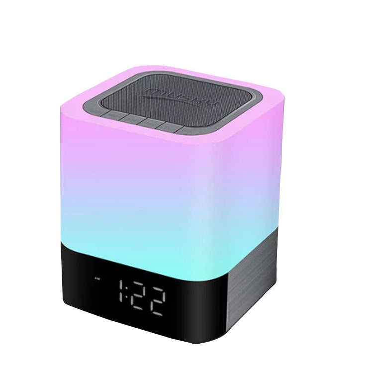 Bluetooth Speaker with LED Clock, Night Light & FM Radio – 4000mAh