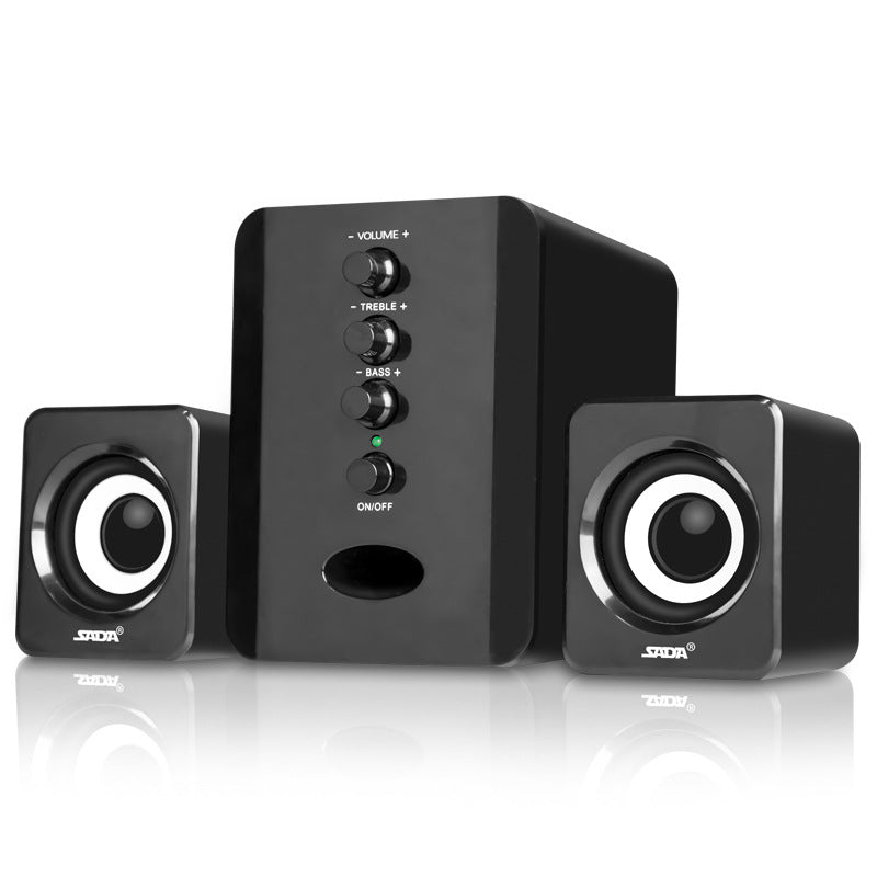 USB Desktop Computer Speakers – 2.1 Stereo with 3.5mm & Bluetooth