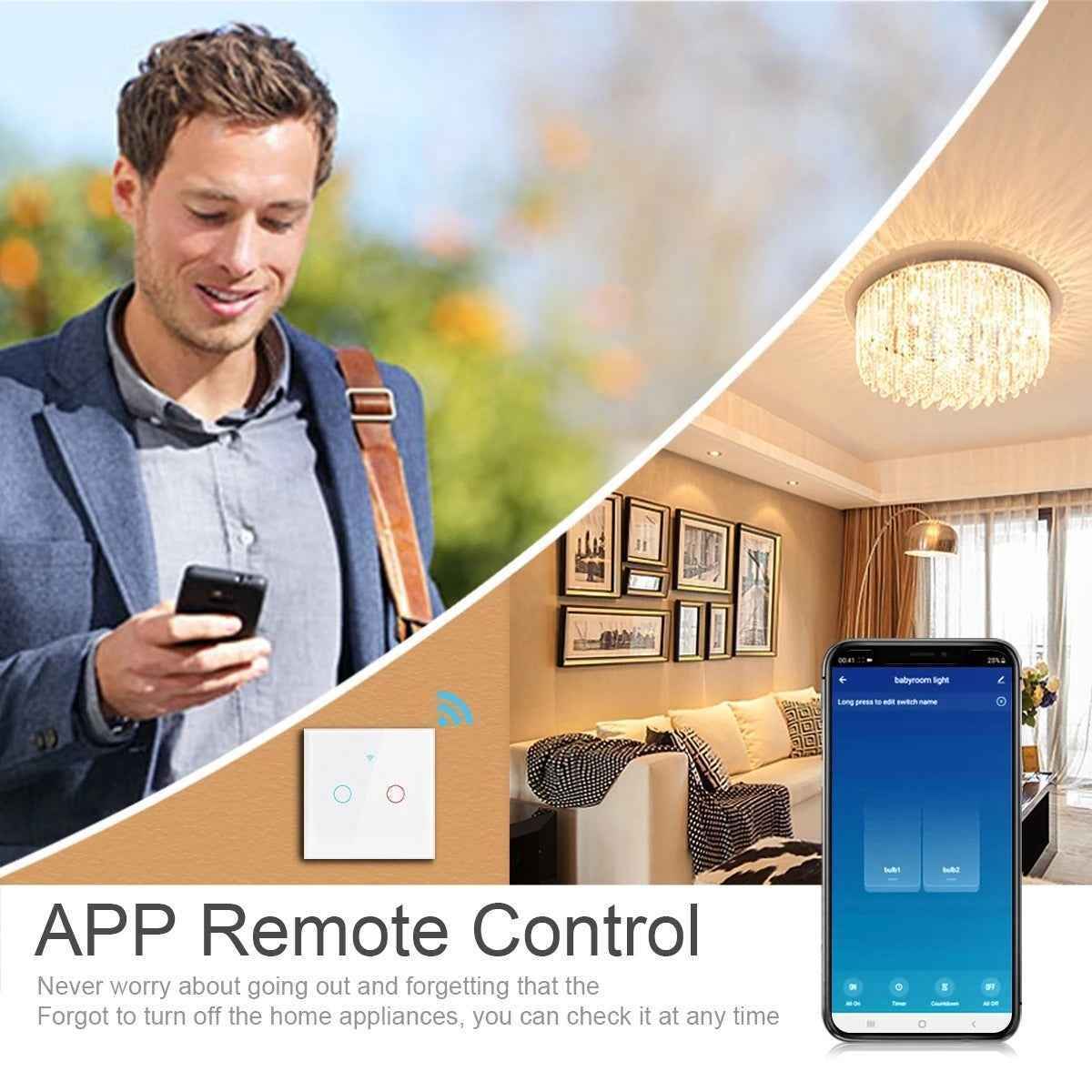 Smart WiFi Switch - RF433 Voice Control