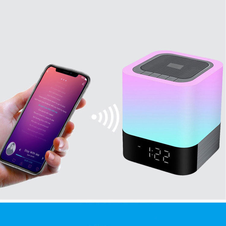 Bluetooth Speaker with LED Clock, Night Light & FM Radio – 4000mAh