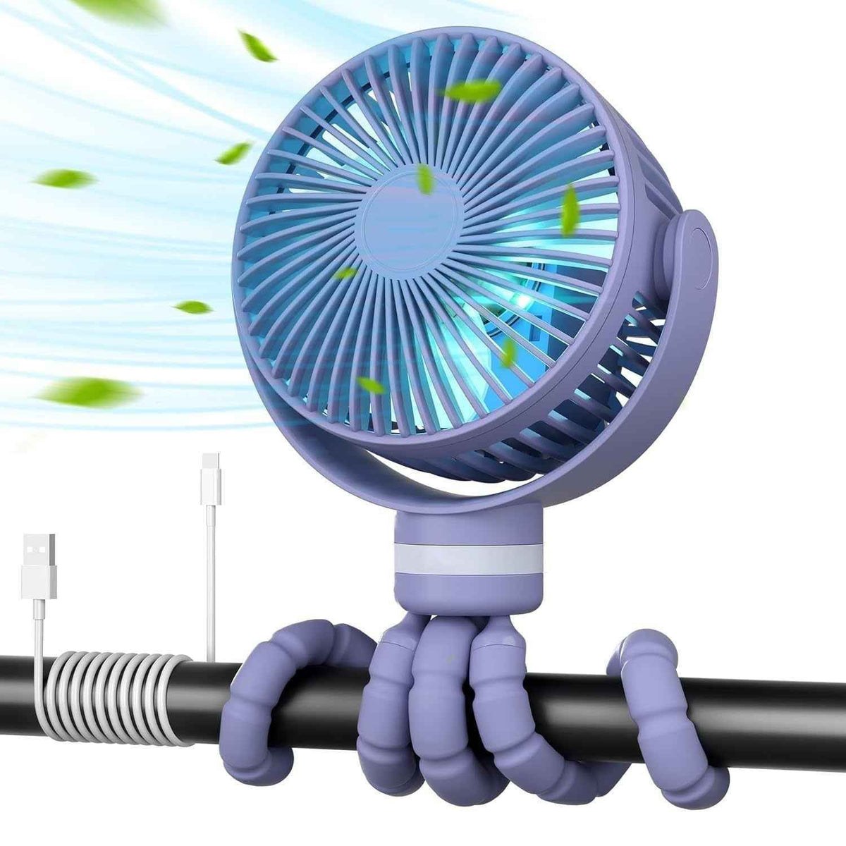 Rechargeable LED Fan - Desktop & Outdoor