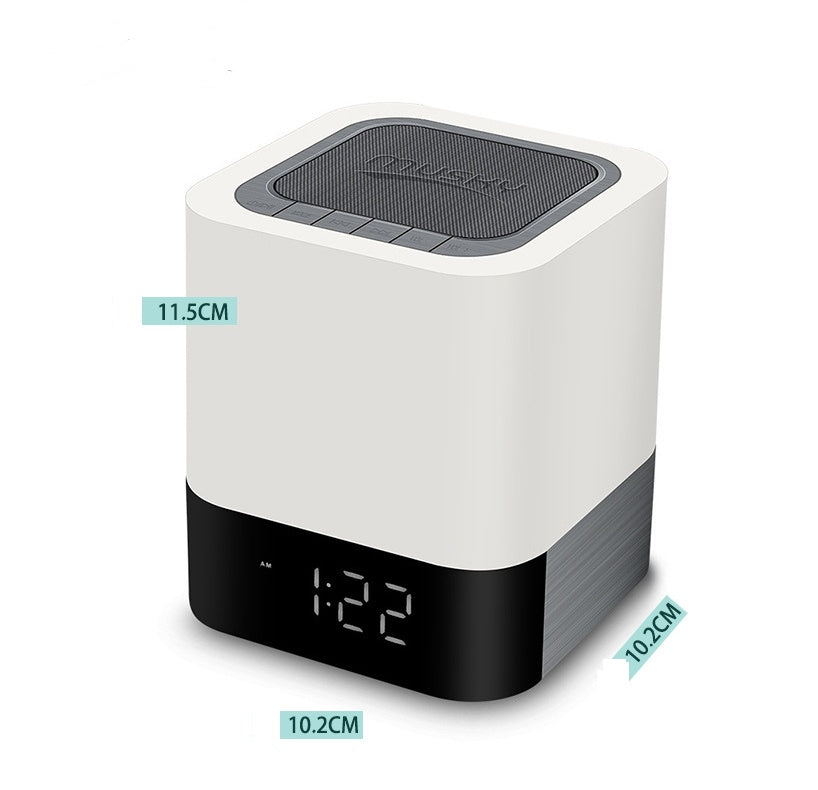 Bluetooth Speaker with LED Clock, Night Light & FM Radio – 4000mAh
