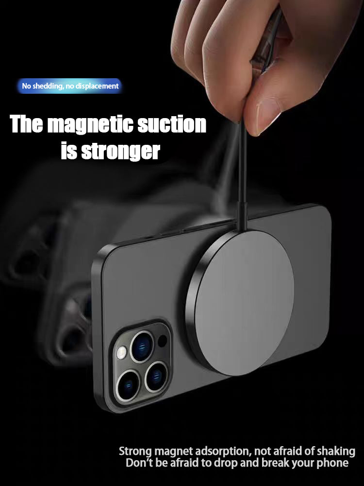 15W Magnetic Wireless Charger – Compatible with iPhone 12–17 Pro Max (Qi2)