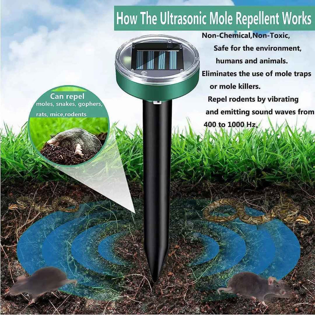 Solar Ultrasonic Pest Repeller - 4 Pack