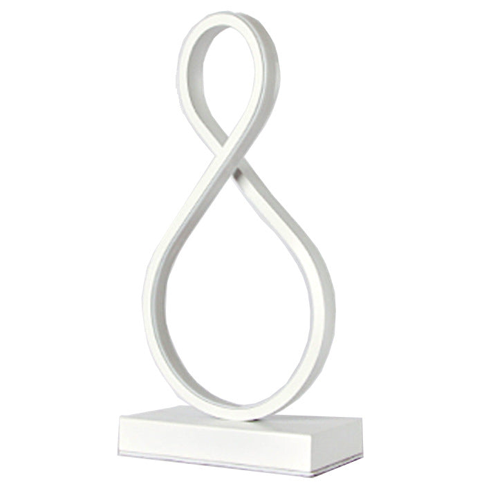 Figure-8 LED Bedside Lamp – 18W with Remote Control