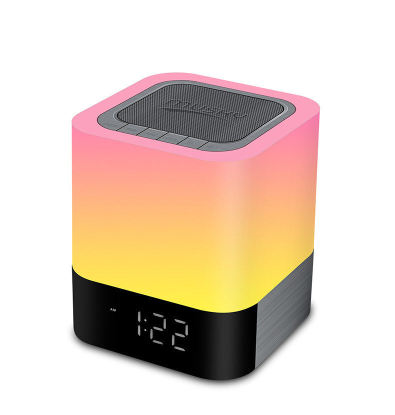 Bluetooth Speaker with LED Clock, Night Light & FM Radio – 4000mAh