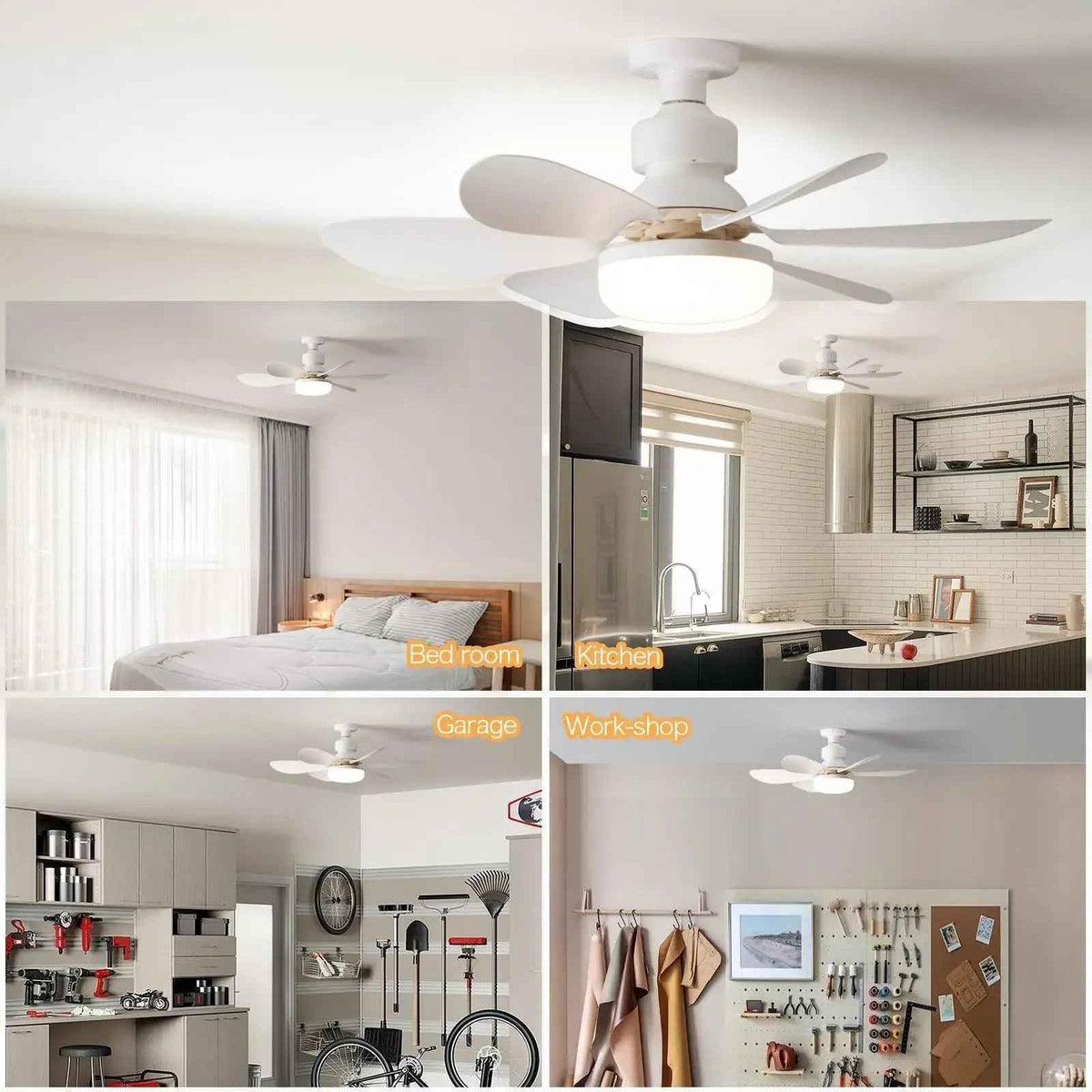 LED Ceiling Fan - Dimmable 30W Light