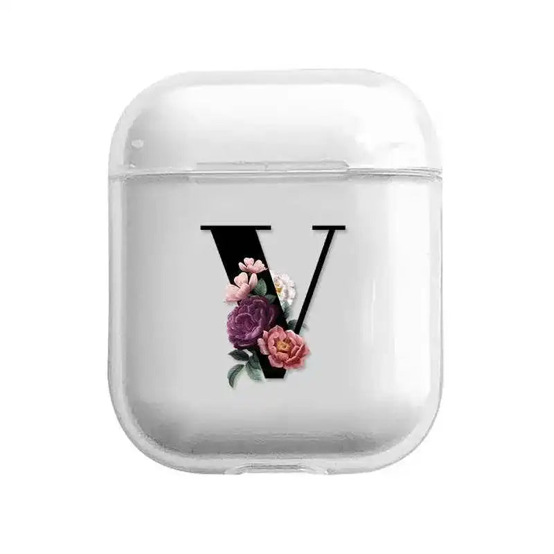 AirPods Case - Alphabet Design PC Shell