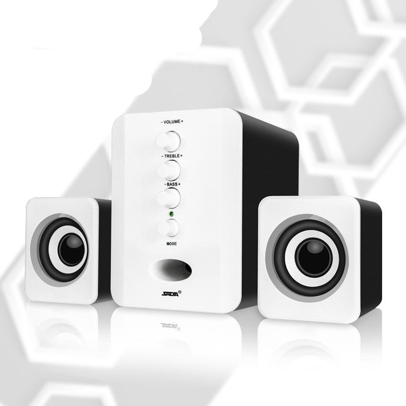 USB Desktop Computer Speakers – 2.1 Stereo with 3.5mm & Bluetooth