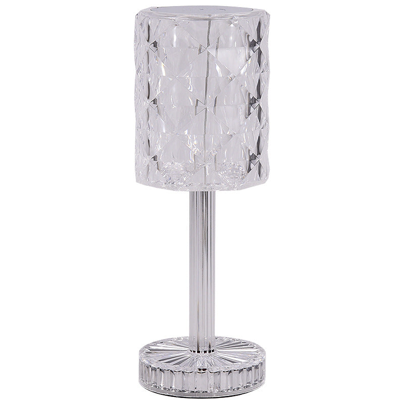 Crystal Rose Bedside Lamp – 16-Colour LED Ambience Light with Remote