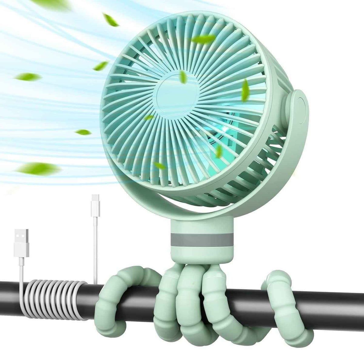 Rechargeable LED Fan - Desktop & Outdoor