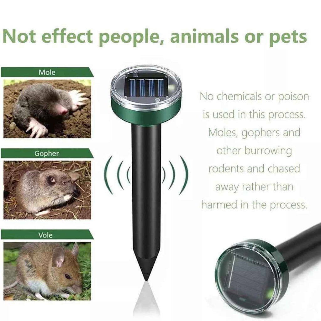 Solar Ultrasonic Pest Repeller - 4 Pack