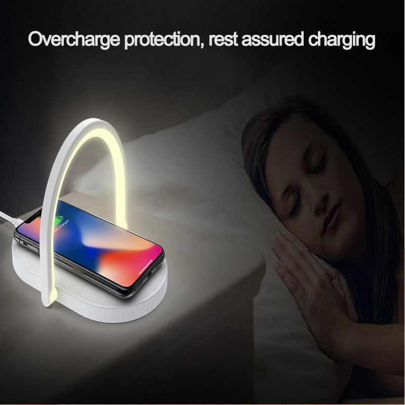 3-in-1 Foldable Wireless Charger with Night Light – 15W Fast Charging Station
