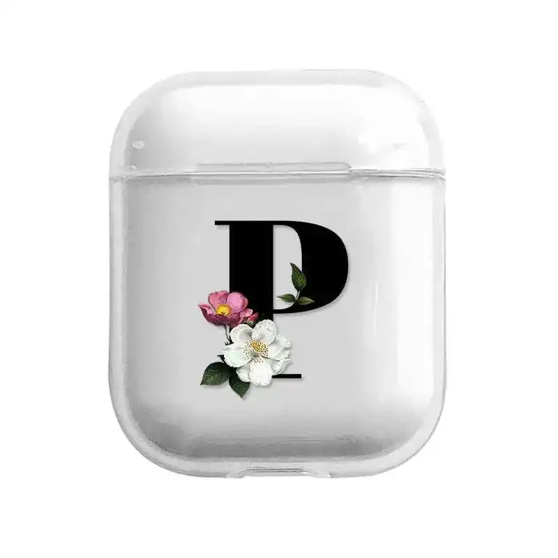 AirPods Case - Alphabet Design PC Shell