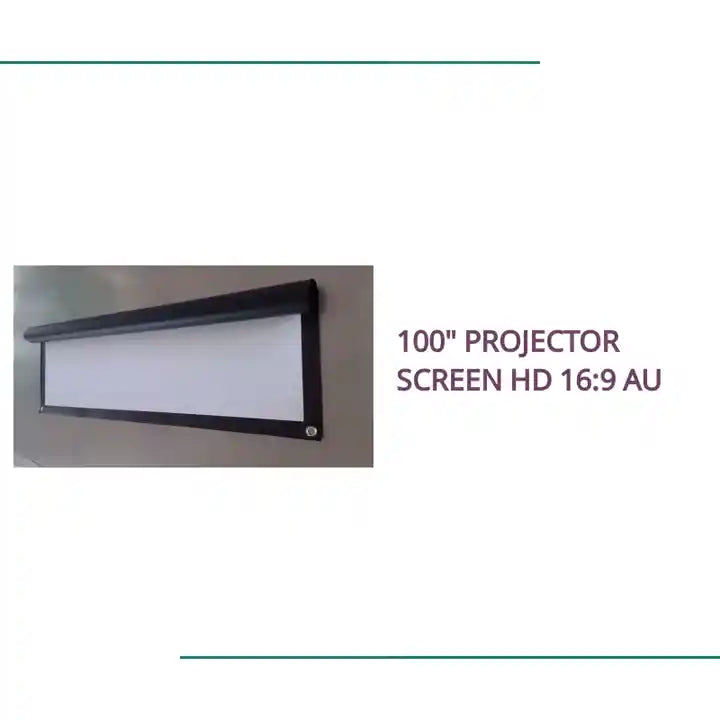 100" Projector Screen HD 16:9 AU by@Outfy