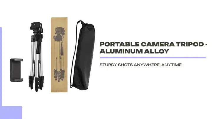 Portable Camera Tripod - Aluminum Alloy by@Outfy