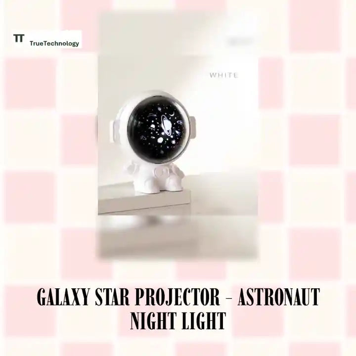 Galaxy Star Projector - Astronaut Night Light by@Outfy
