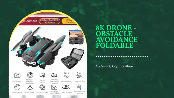 8K Drone - Obstacle Avoidance Foldable by@Outfy