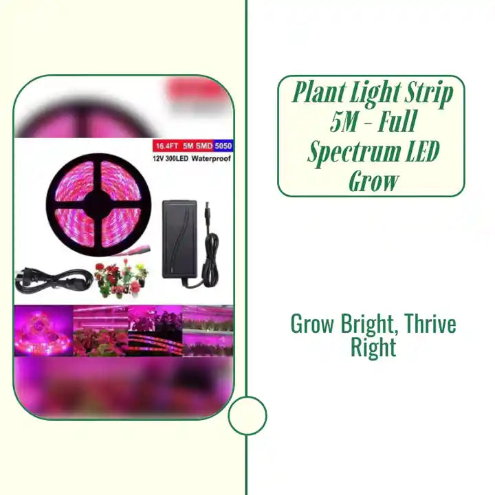 Plant Light Strip 5M - Full Spectrum LED Grow by@Outfy