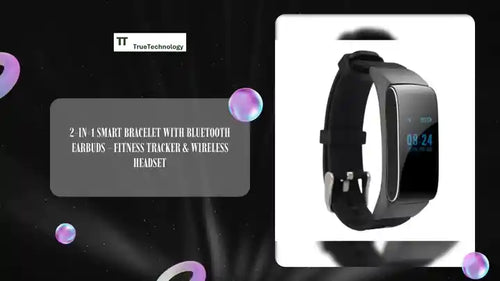 2-in-1 Smart Bracelet with Bluetooth Earbuds - Fitness Tracker &amp; Wireless Headset by@Outfy