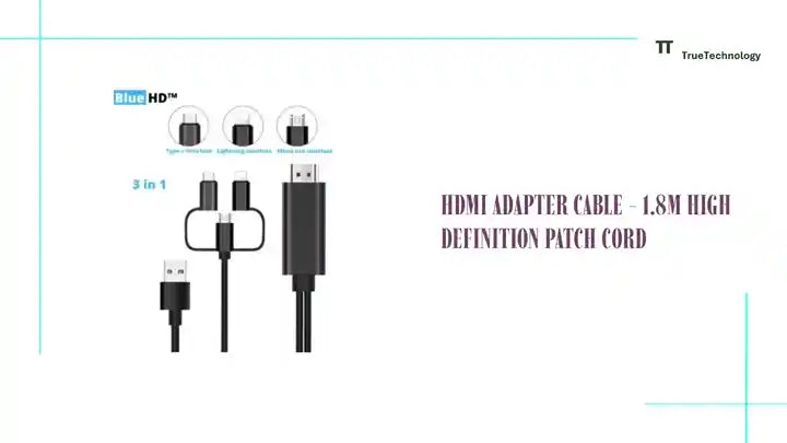 HDMI Adapter Cable - 1.8m High Definition Patch Cord by@Outfy