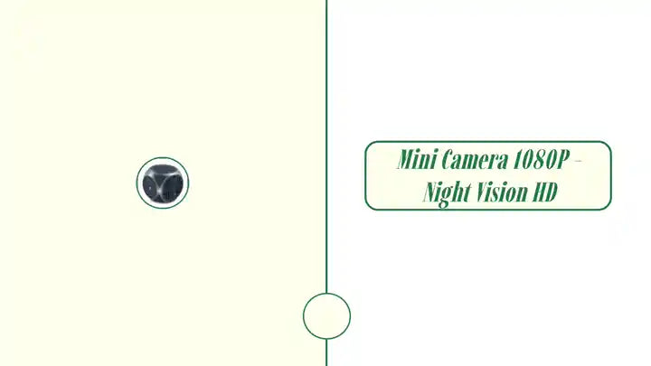 Mini Camera 1080P - Night Vision HD by@Outfy
