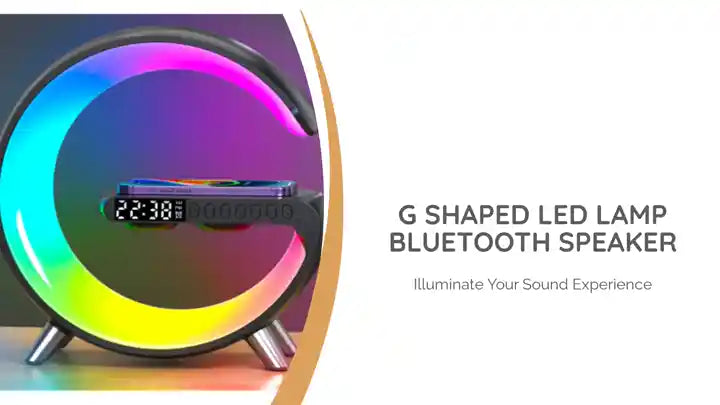 G Shaped LED Lamp Bluetooth Speaker by@Outfy