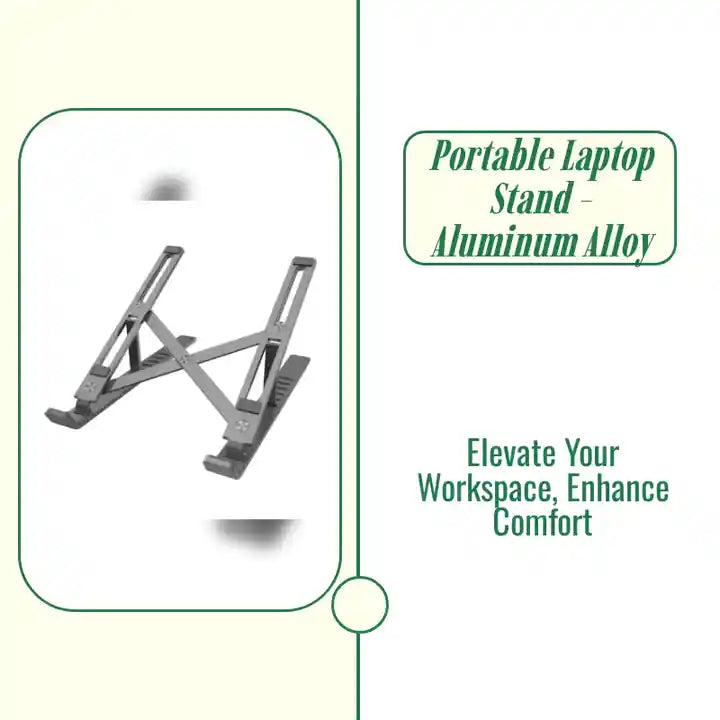 Portable Laptop Stand - Aluminum Alloy by@Outfy