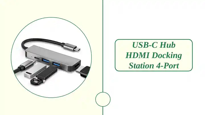 USB-C Hub HDMI Docking Station 4-Port by@Outfy