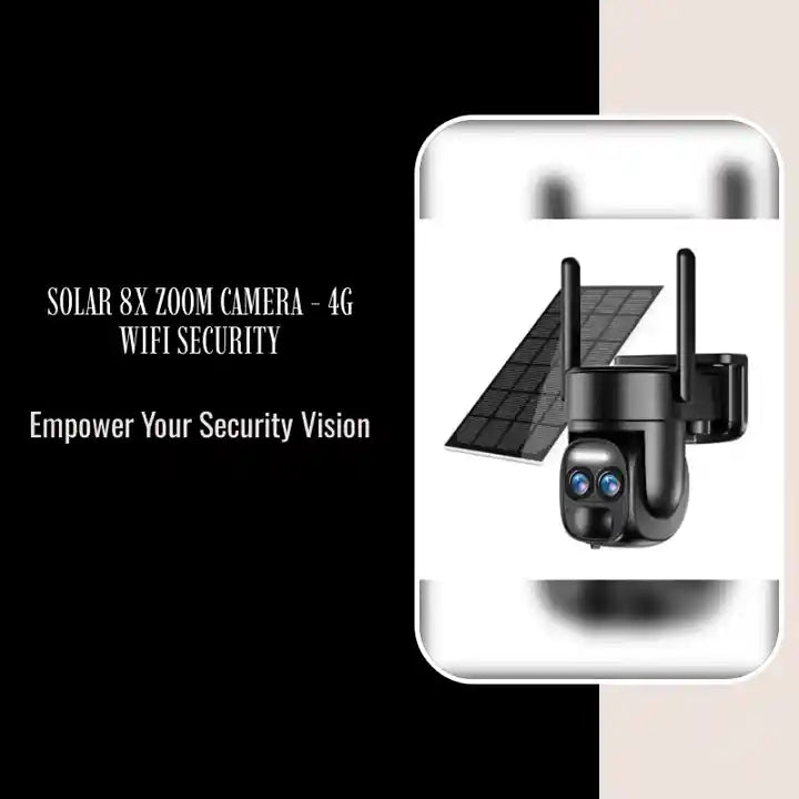 Solar 8x Zoom Camera - 4G WiFi Security by@Outfy