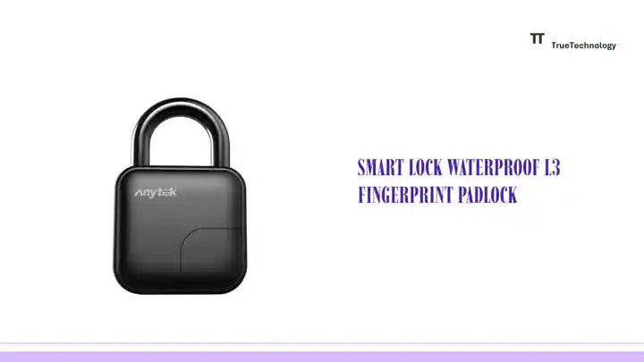 Smart Lock Waterproof L3 Fingerprint Padlock by@Outfy