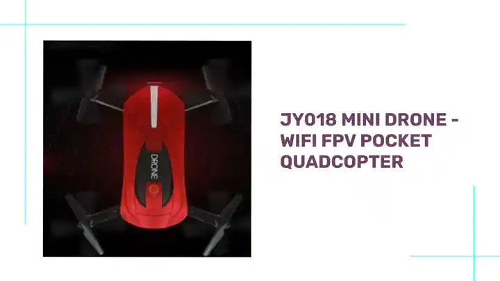 JY018 Mini Drone - WiFi FPV Pocket Quadcopter by@Outfy