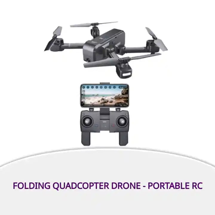 Folding Quadcopter Drone - Portable RC by@Outfy