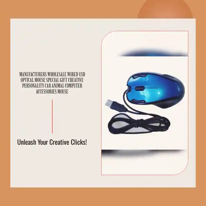 Manufacturers wholesale wired USB optical mouse special gift creative personality car animal computer accessories MOUSE by@Outfy