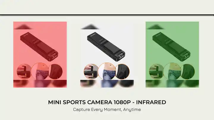 Mini Sports Camera 1080P - Infrared by@Outfy