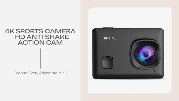 4K Sports Camera - HD Anti-Shake Action Cam by@Outfy