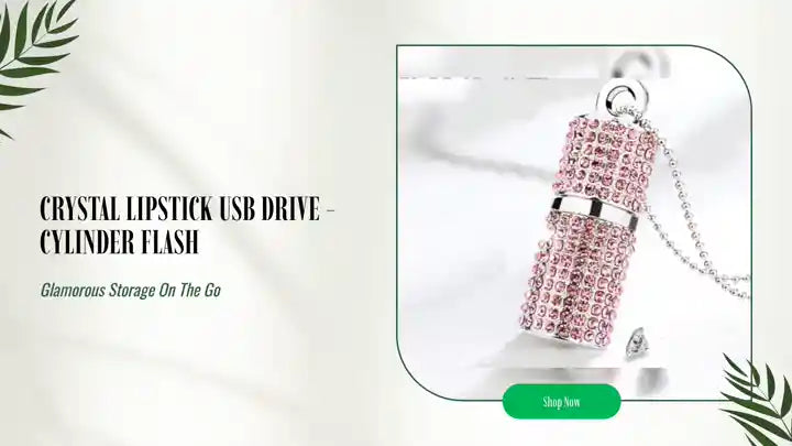 Crystal Lipstick USB Drive - Cylinder Flash by@Outfy
