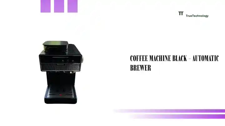Coffee Machine Black - Automatic Brewer by@Outfy