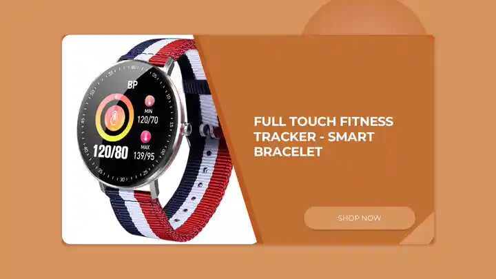 Full Touch Fitness Tracker - Smart Bracelet by@Outfy