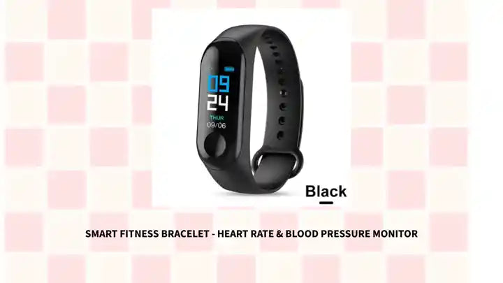 Smart Fitness Bracelet - Heart Rate &amp; Blood Pressure Monitor by@Outfy