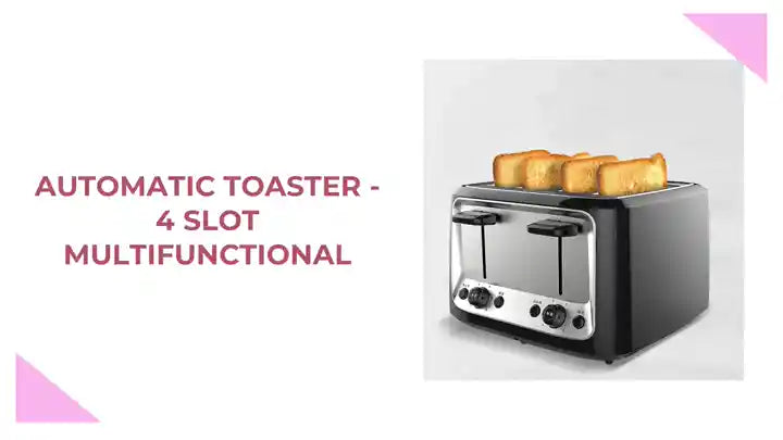 Automatic Toaster - 4 Slot Multifunctional by@Outfy