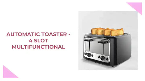 Automatic Toaster - 4 Slot Multifunctional by@Outfy