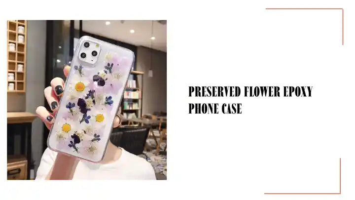 Preserved Flower Epoxy Phone Case by@Outfy