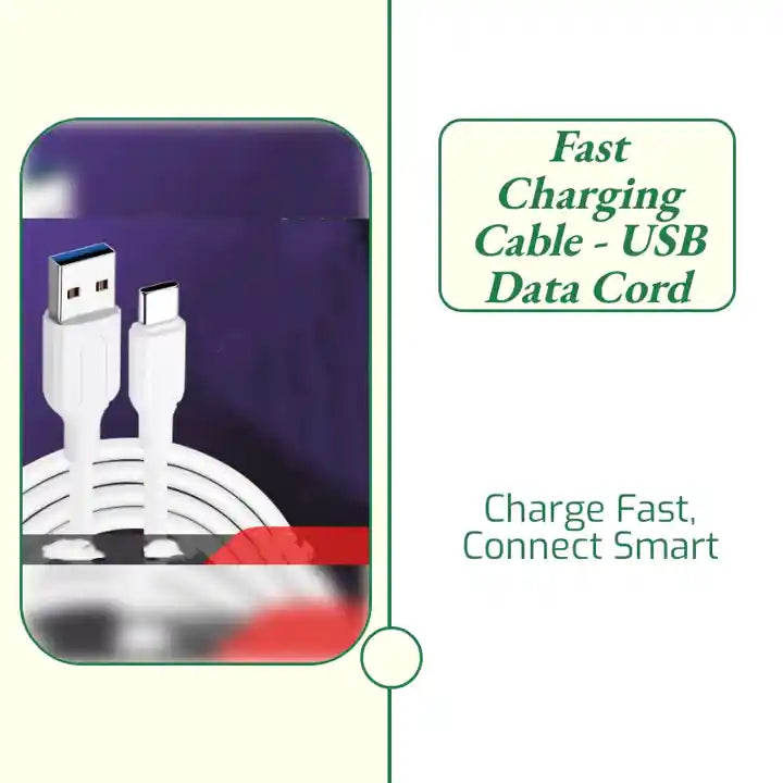 Fast Charging Cable - USB Data Cord by@Outfy