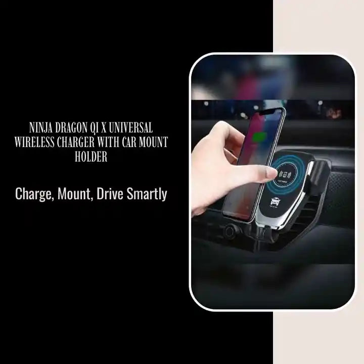 Ninja Dragon QI X Universal Wireless Charger with Car Mount Holder by@Outfy