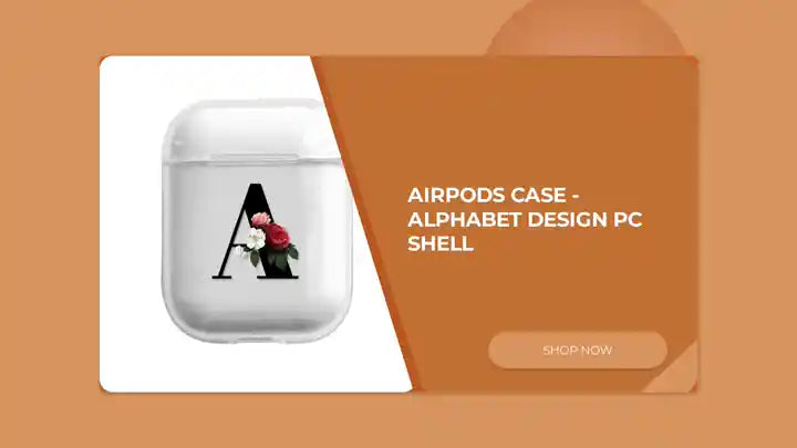 AirPods Case - Alphabet Design PC Shell by@Outfy